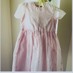 H&m pink girls holiday dress size 6-7